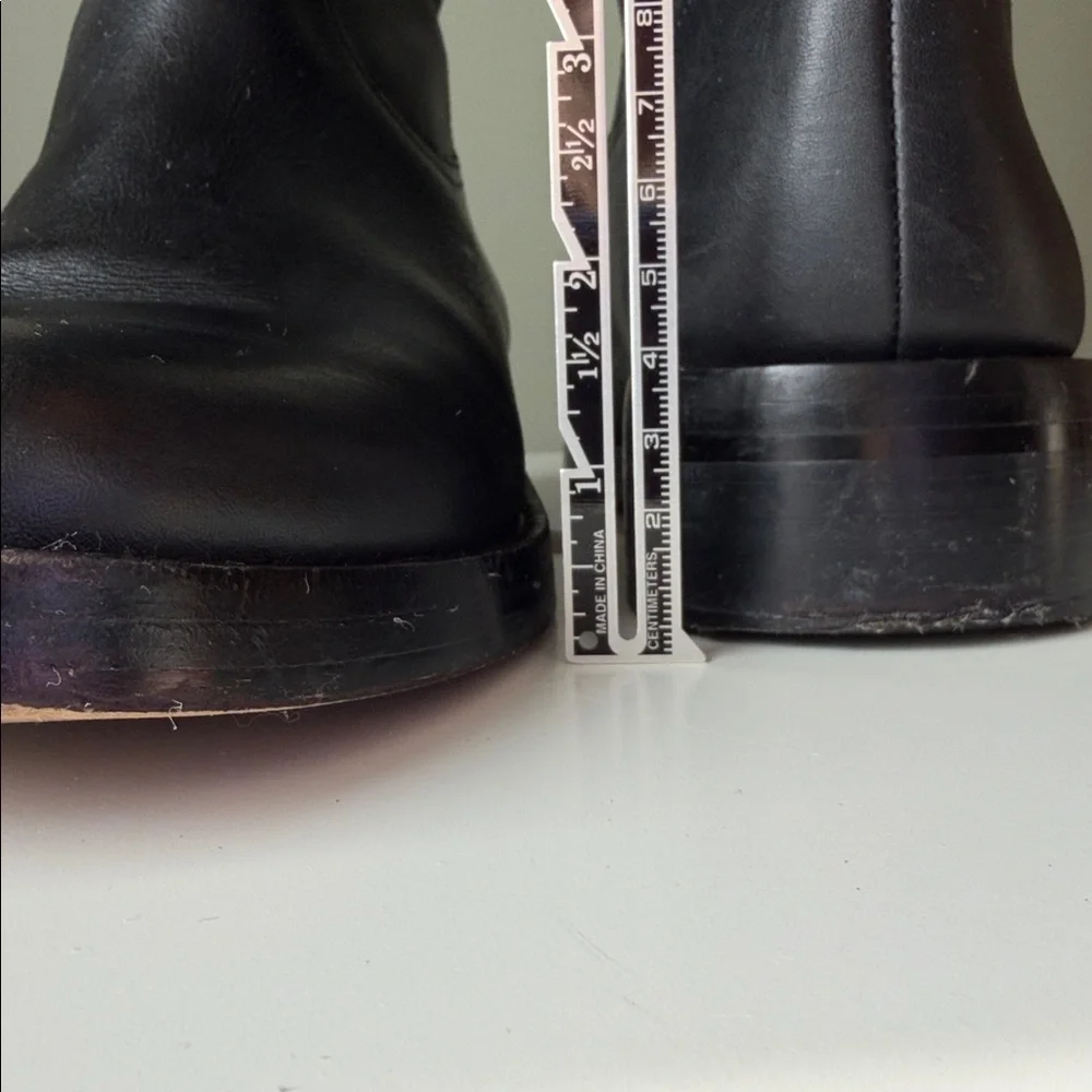 J. Crew Leather Over the Knee Boots Pull On Fold Over Riding Equestrian #BA769 8